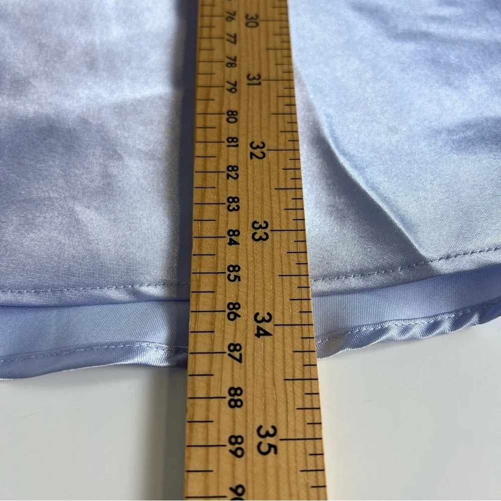 Vintage Gloria Vanderbilt Intimates | 2-Pc lilac Satin Chemise(l) & Robe(m) Set - Picture 8 of 13